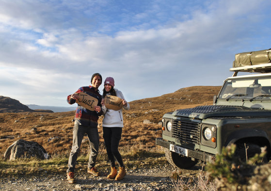 Iconic Land Rover Defenders available for self- drive hire - drive yourself to your wedding in style! Or perhaps your guests wish to combine your wedding with a holiday in Scotland - all of our Defenders are equipped with roof tents and all the equipment needed for a camping trip in the gorgeous Scottish scenery… Or perhaps your wedding venue is in a rural location with limited accommodation and transport options, many venues will make space available for your guests to camp on site… we offer flexible hire options to meet you and your guests needs, get in touch to chat through your plans!  